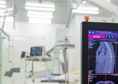 Ärzte während der Operation Einblick in einen chirurgischen Eingriff