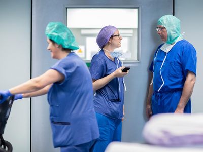 Vor der Operation Besprechung vor einer Operation